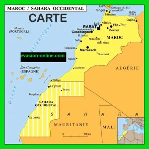Carte du Maroc