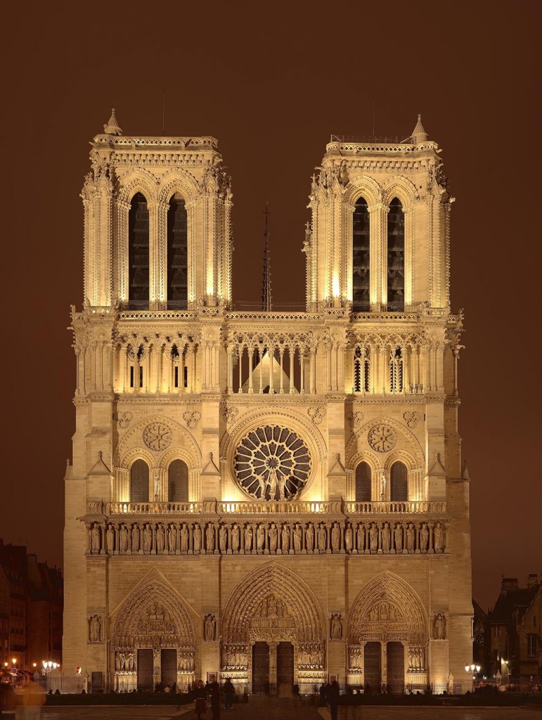 Notre Dame De Paris - Photo de nuit