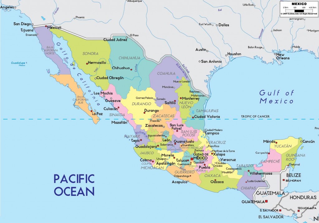 Mexique - Carte