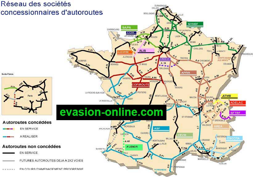 Autoroutes de France et d'Europe