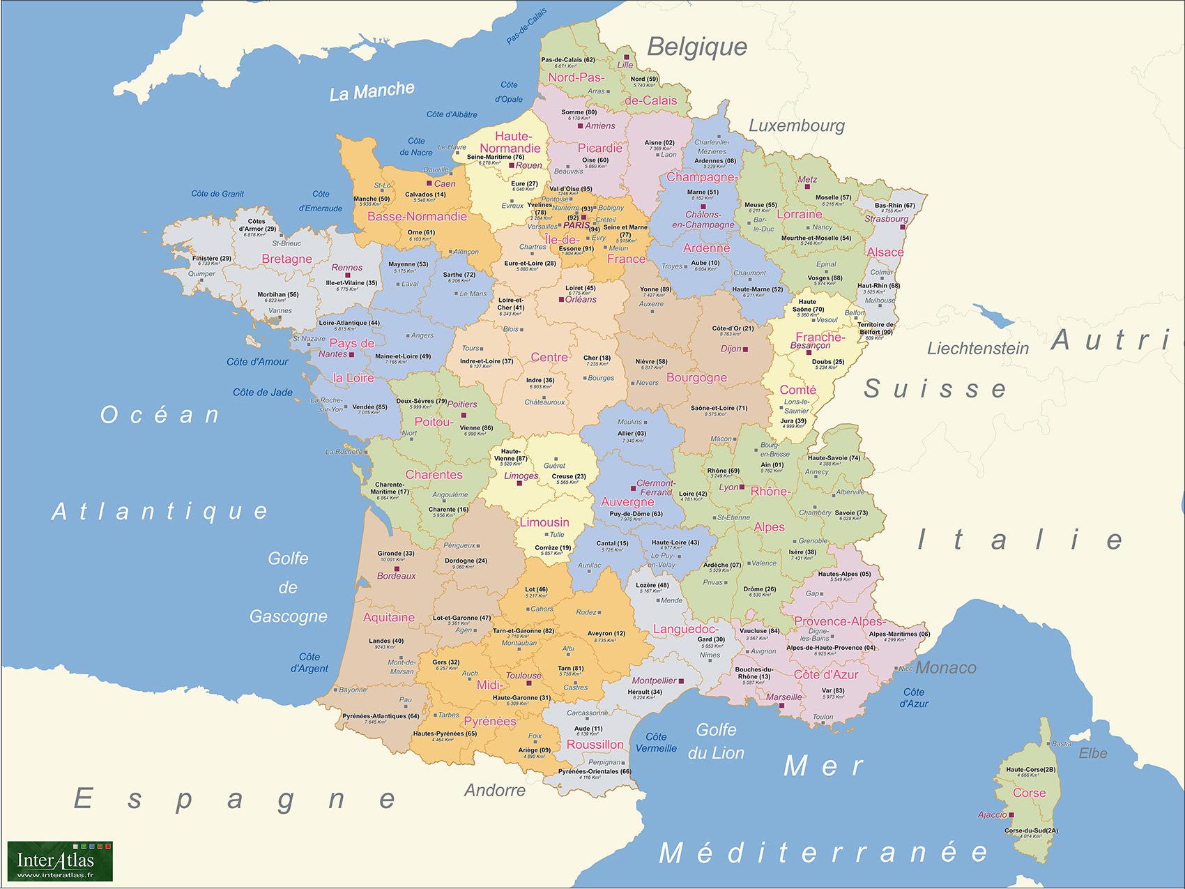 Carte - France - Europe