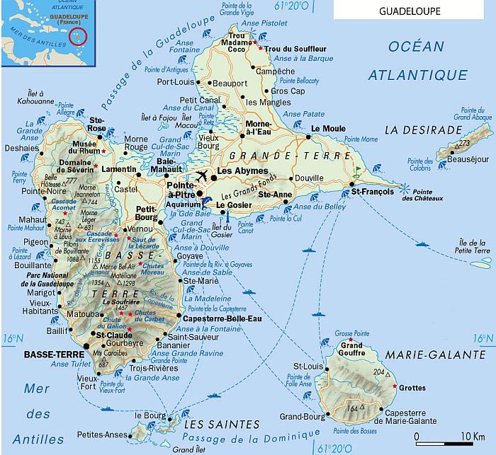 carte de la guadeloupe détaillée avec les communes Långt Hår 2016: Carte De La Guadeloupe DéTailléE Avec Les Communes