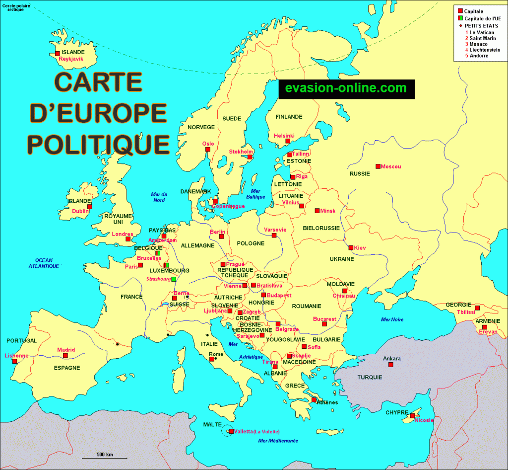 47 pays de l europe et leurs capitales - liste capitales europe