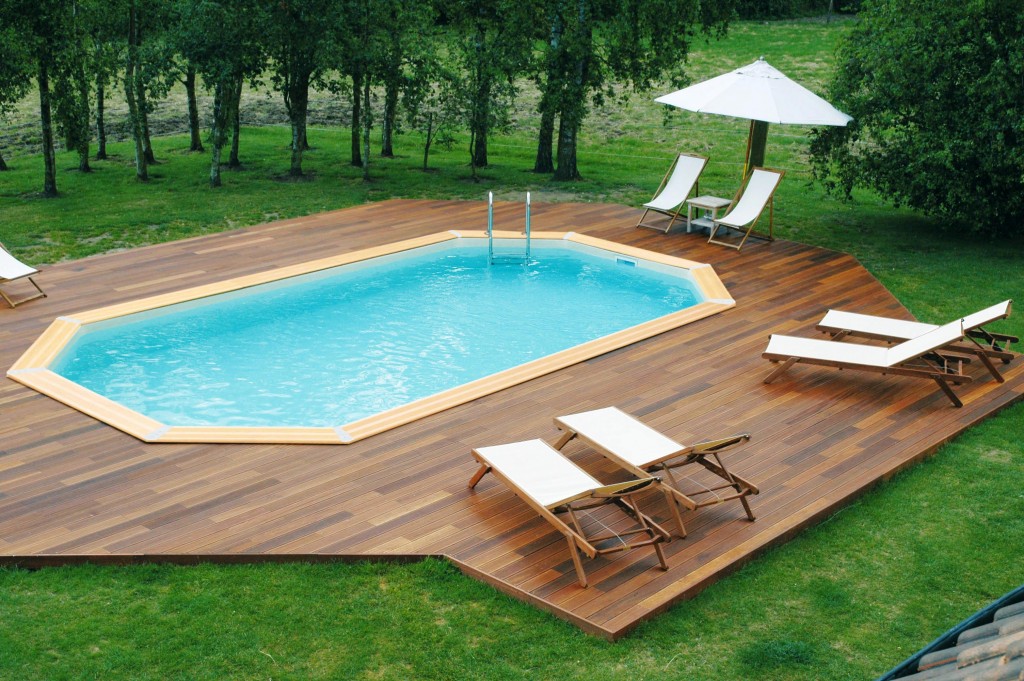 Magnifique Piscine de Jardin en bois