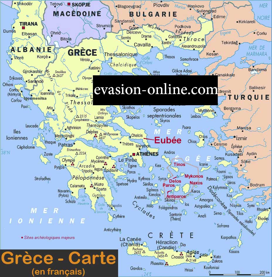 Gr ce Carte Et Plan Vacances Guide Voyage