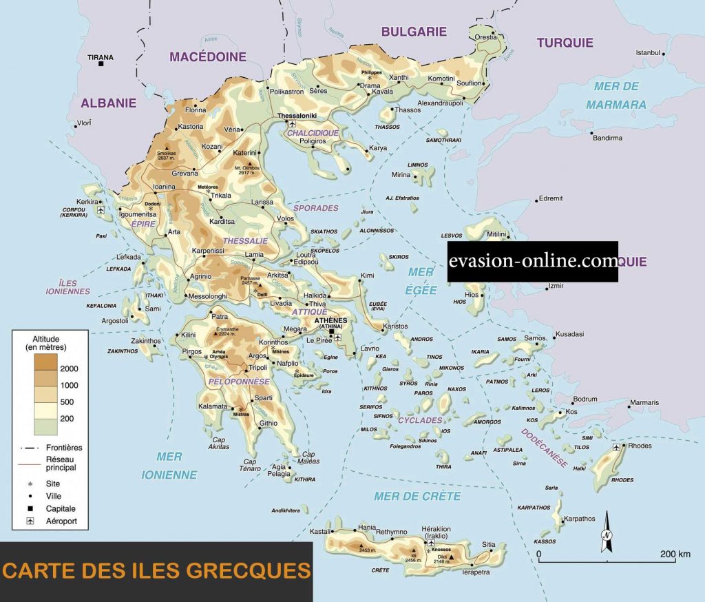Iles-grecques - Carte