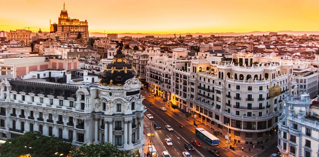 Madrid - photo de la ville de nuit