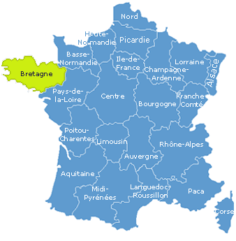 Bretagne - Carte de France