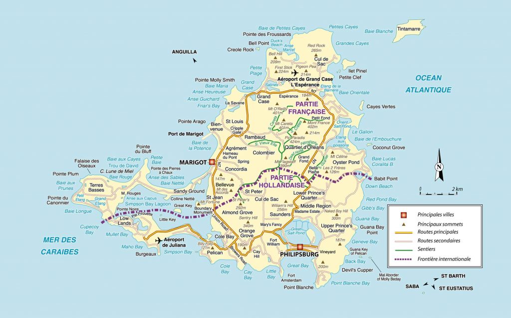 Carte de Saint Martin