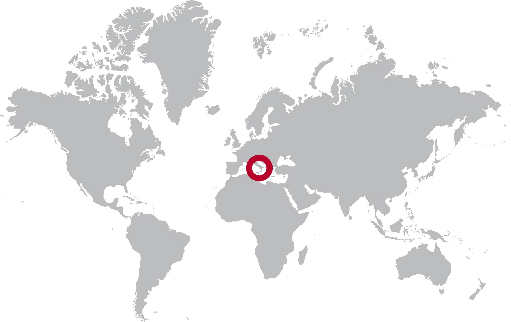 sardaigne sur la carte du monde