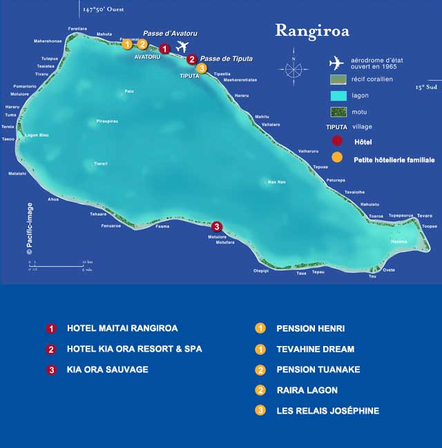 Carte de Rangiroa