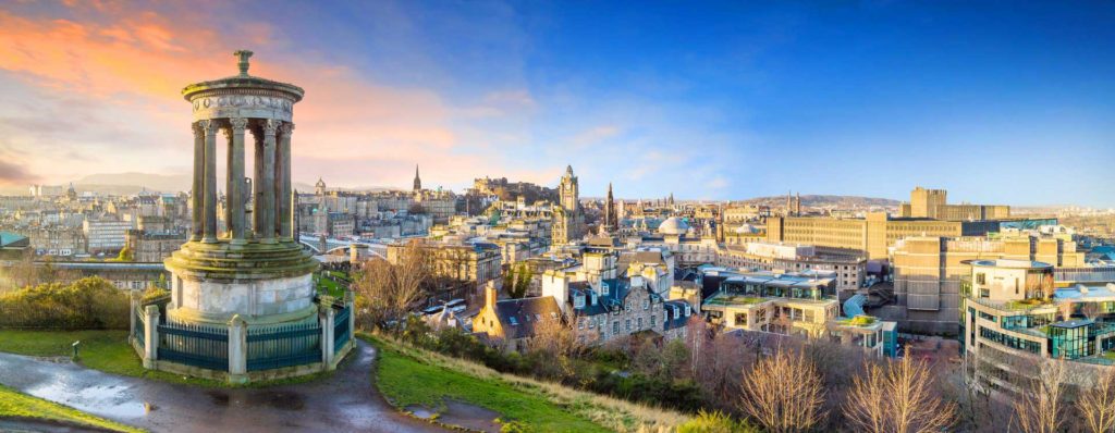 Photo panoramique de Edimbourg