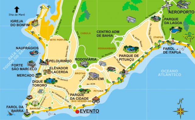 Carte de Salvador de bahia