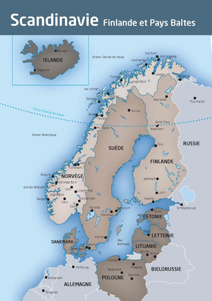 Carte Scandinavie