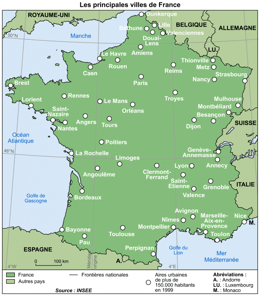 Carte De France Avec Principales Villes A Imprimer Carte France | My ...