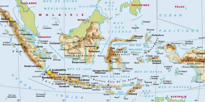 Carte Indonésie