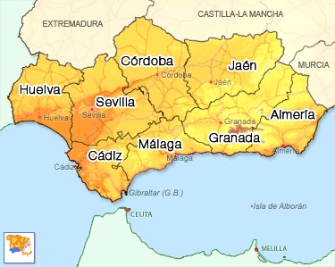 Andalousie carte