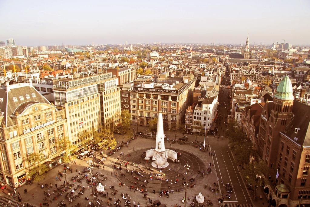 Photo de la Place du Dam à Amsterdam
