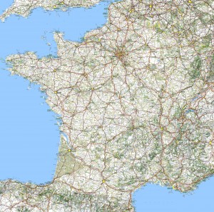 Carte-de-France - Routes touristiques et Historiques