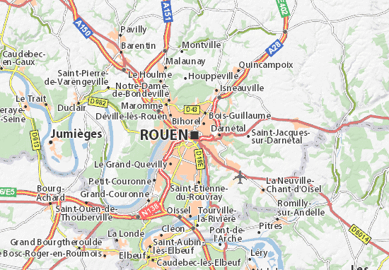 carte Rouen