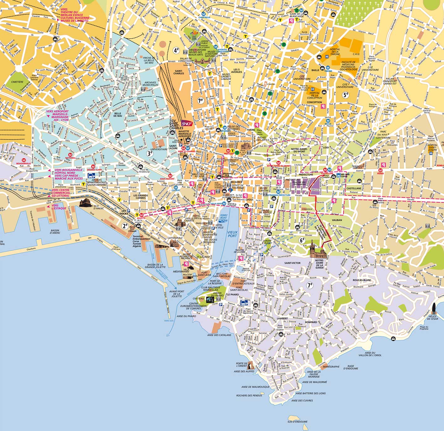 Carte Marseille 
