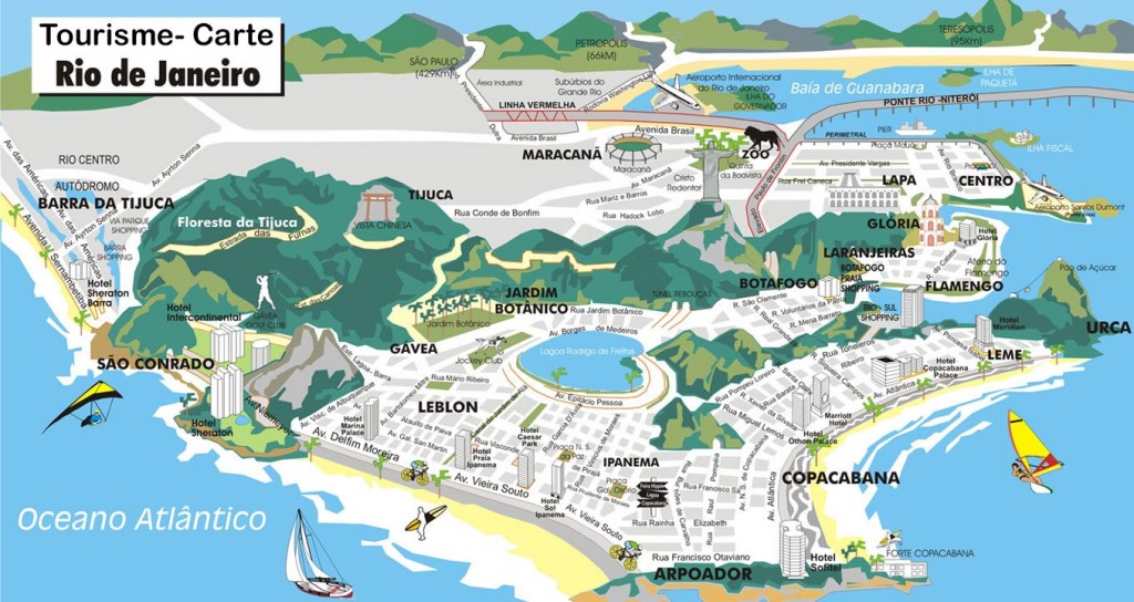 Rio - Carte touristique