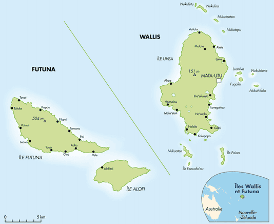 Wallis et Futuna - Carte