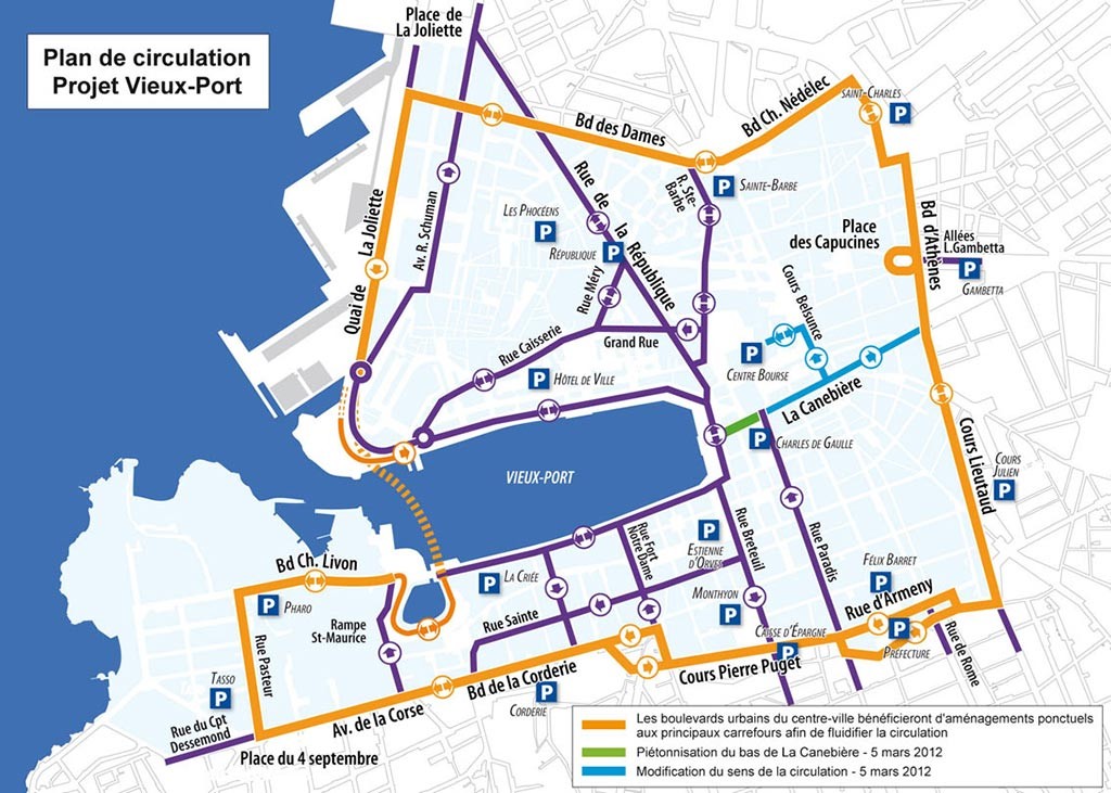 Vieux port de Marseille - PLan