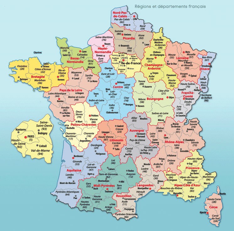 Cartes De France Vacances Guide Voyage