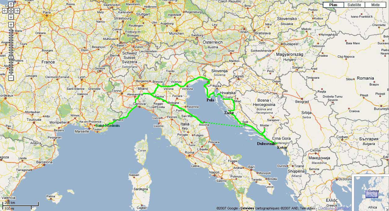 carte france italie croatie Carte France Italie Vacances Guide Voyage carte france italie croatie