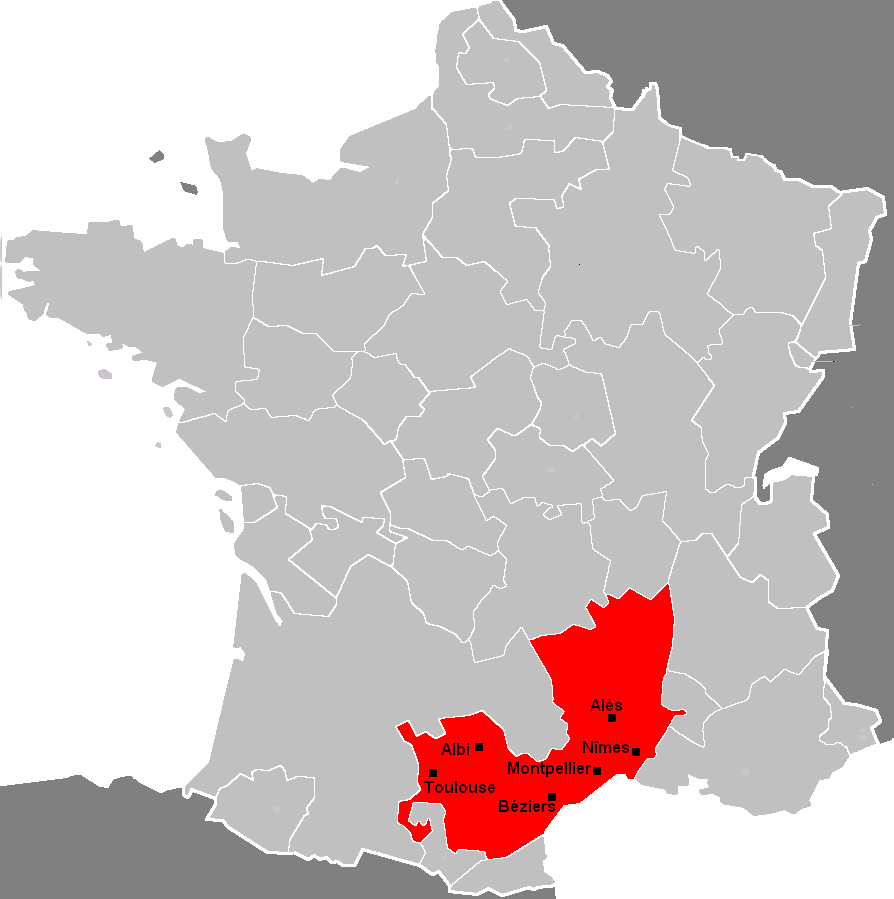 Languedoc - carte de France