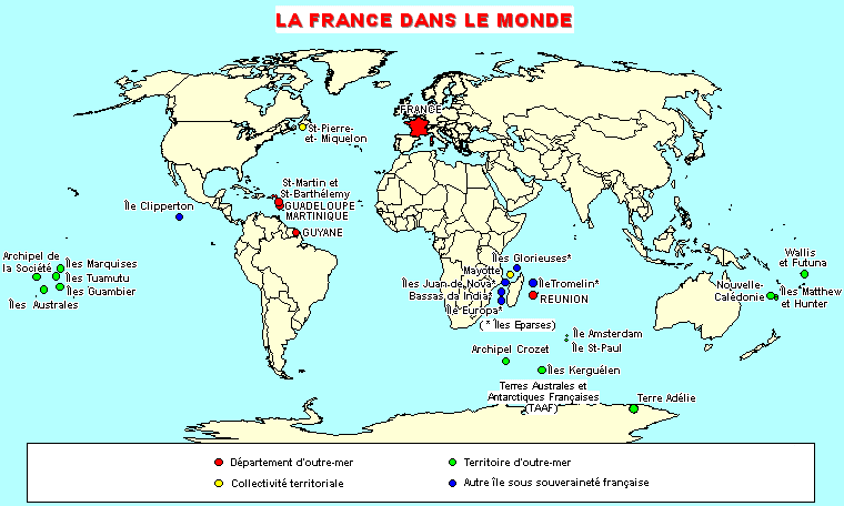 France carte monde