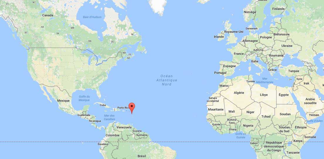 carte du monde avec la guadeloupe Guadeloupe   Carte du monde » Vacances   Guide Voyage