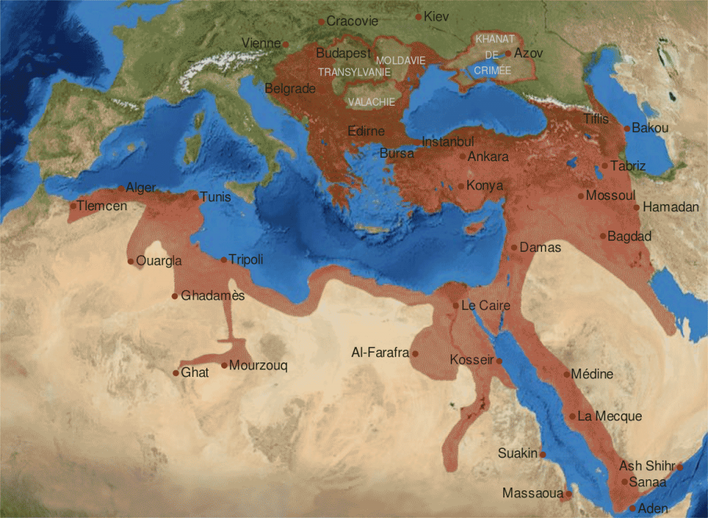 Carte empire Ottoman