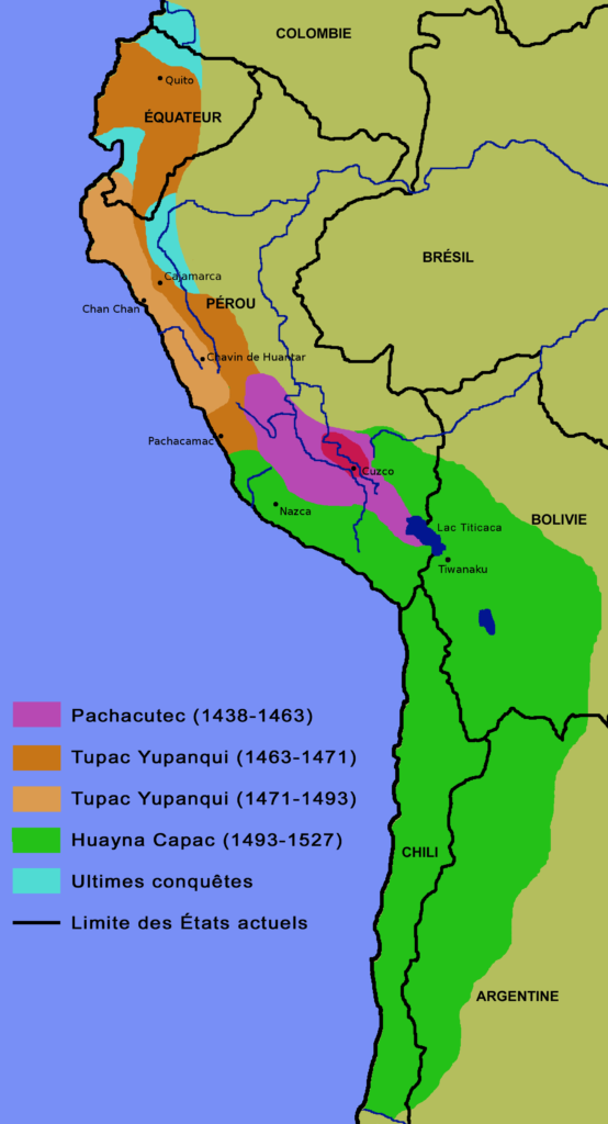 Empire inca - carte