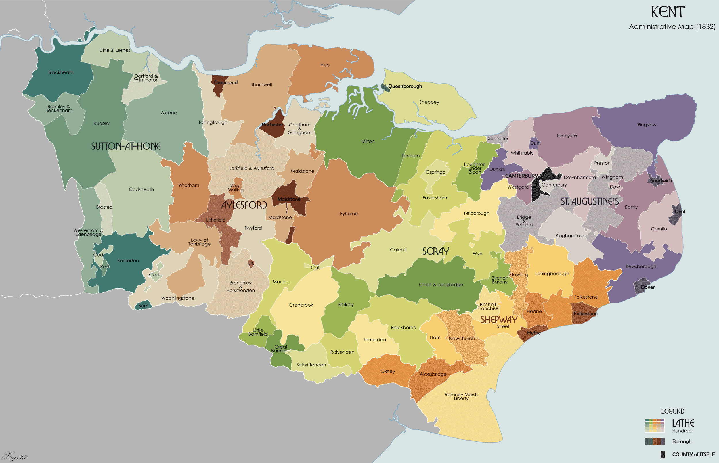 Map Of Kent And West Sussex At Amanda Hackler Blog