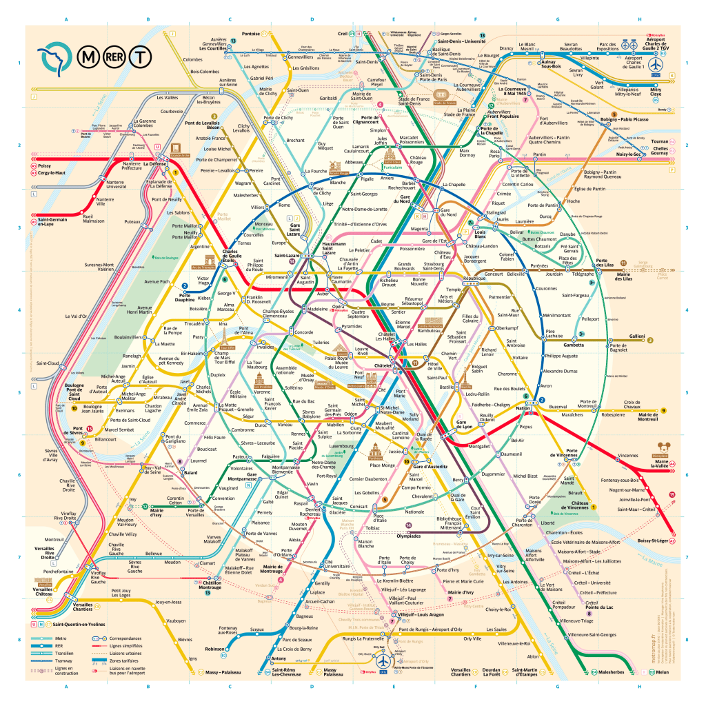 Nouvelle carte métro à Paris