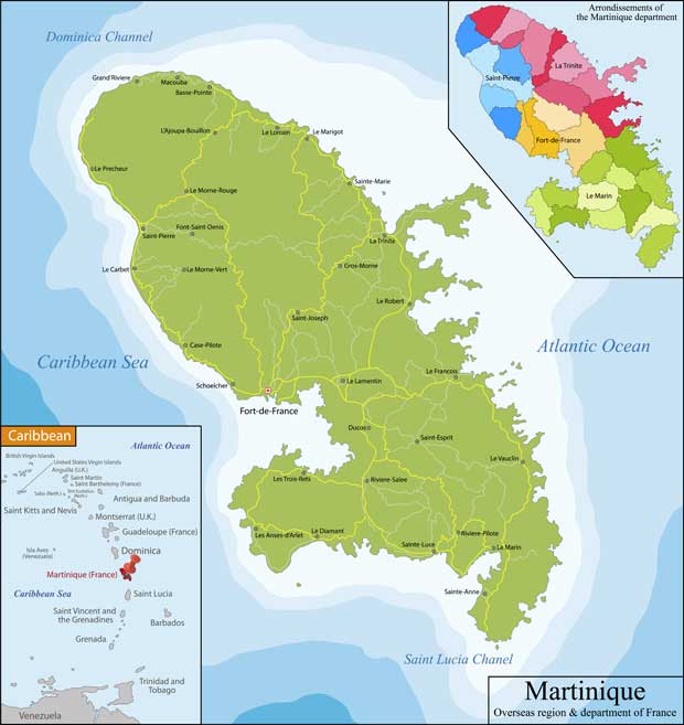 Martinique - Carte