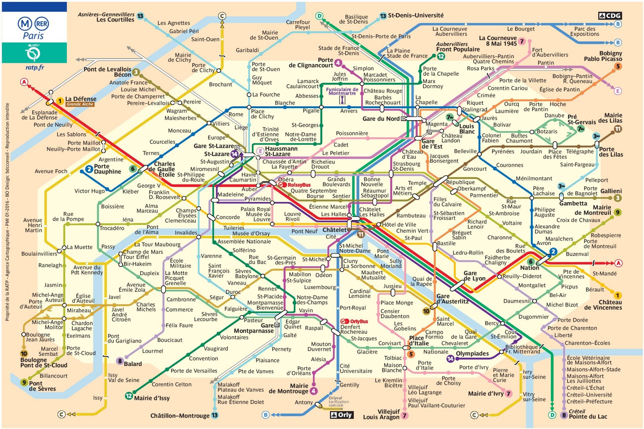Pdf Plan métro Paris » Vacances - Guide Voyage