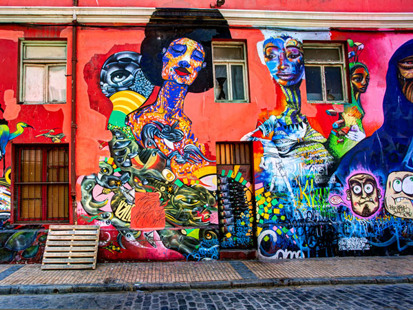 graffitis à valparaiso