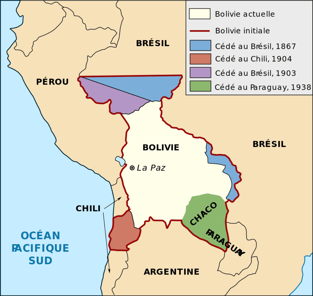 Carte de la Bolivie