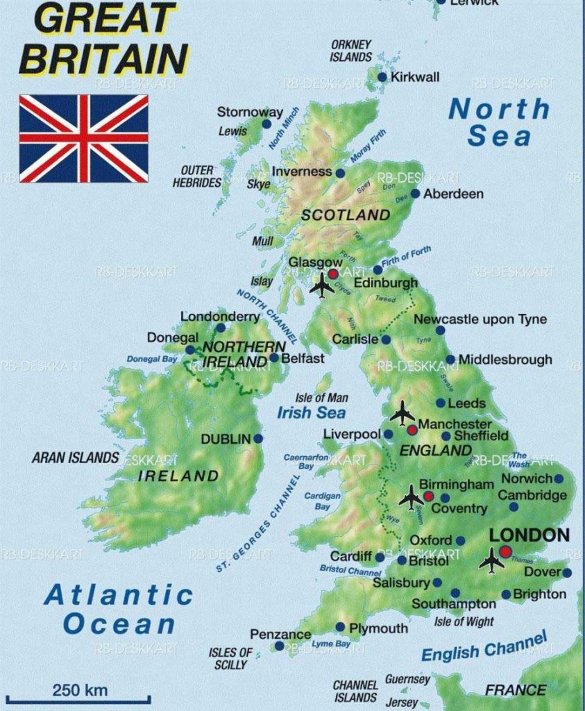 Grande Bretagne carte