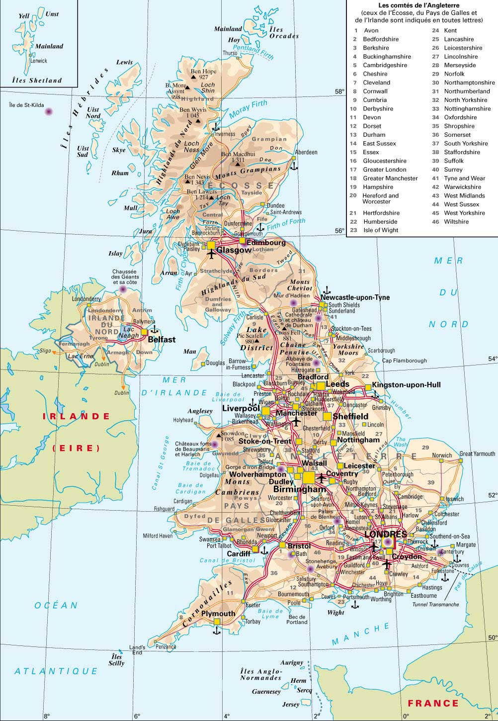 Carte De Grande Bretagne Voyage Carte Plan Carte De Grande Bretagne Voyage Carte Plan