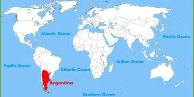 argentine carte du monde