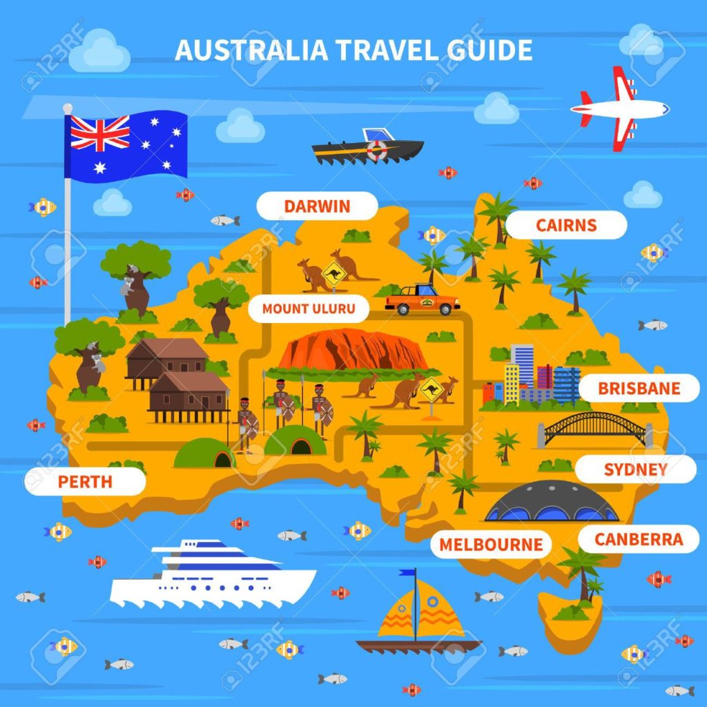 Carte Australie - Guide Voyage