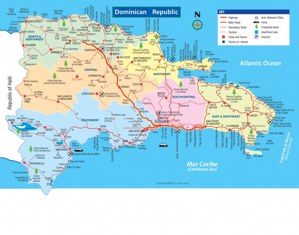 République Dominicaine - Carte