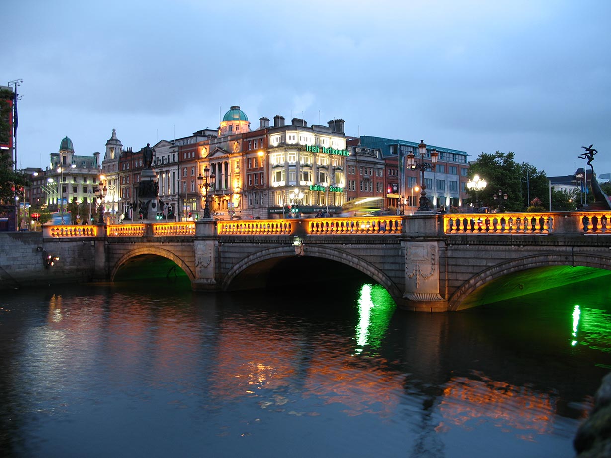 Photo de Dublin la nuit