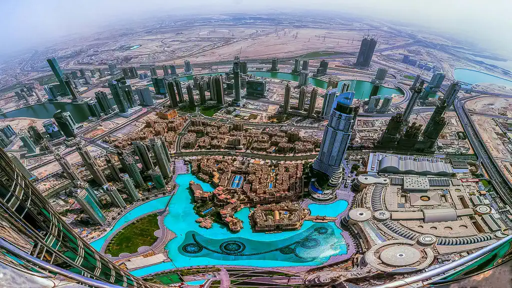 Photo panoramique de la Ville de Dubaï