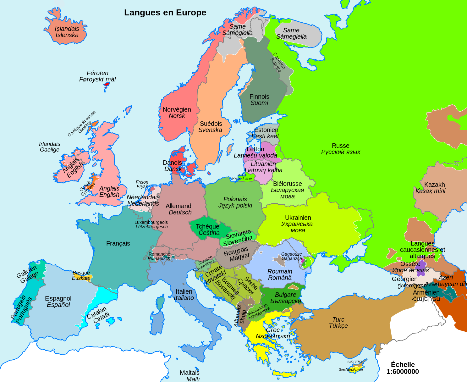 carte europe à imprimer