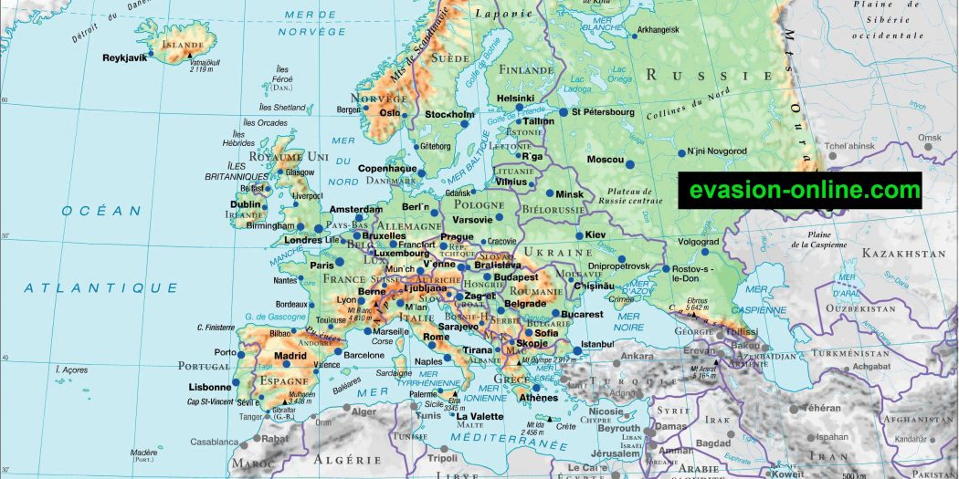 carte europe vacances Carte d'Europe Images et Photos » Vacances   Guide Voyage